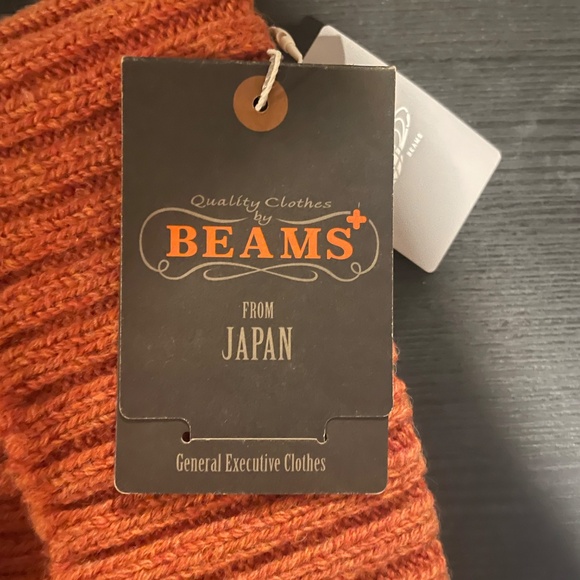 BEAMS PLUS Wool Watch Cap Unisex Beanie Toque in Orange NWT - Picture 7 of 9
